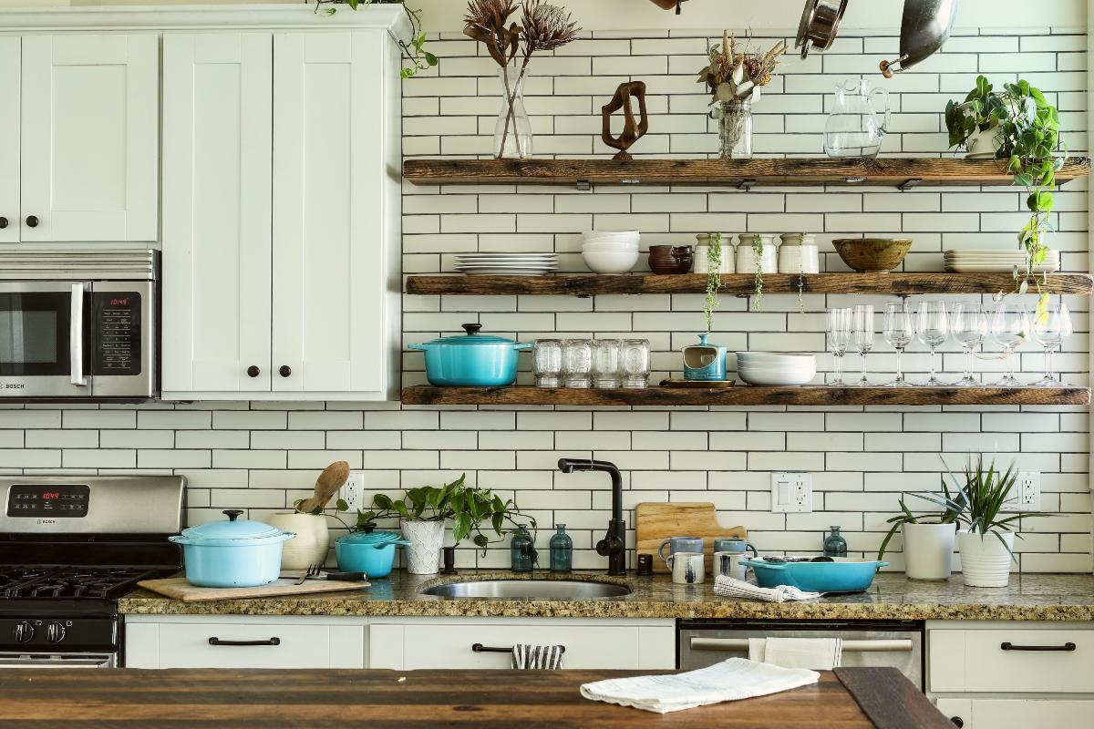 Open Kitchen Shelf Design Ideas To Help You Organize   Hardwood ...