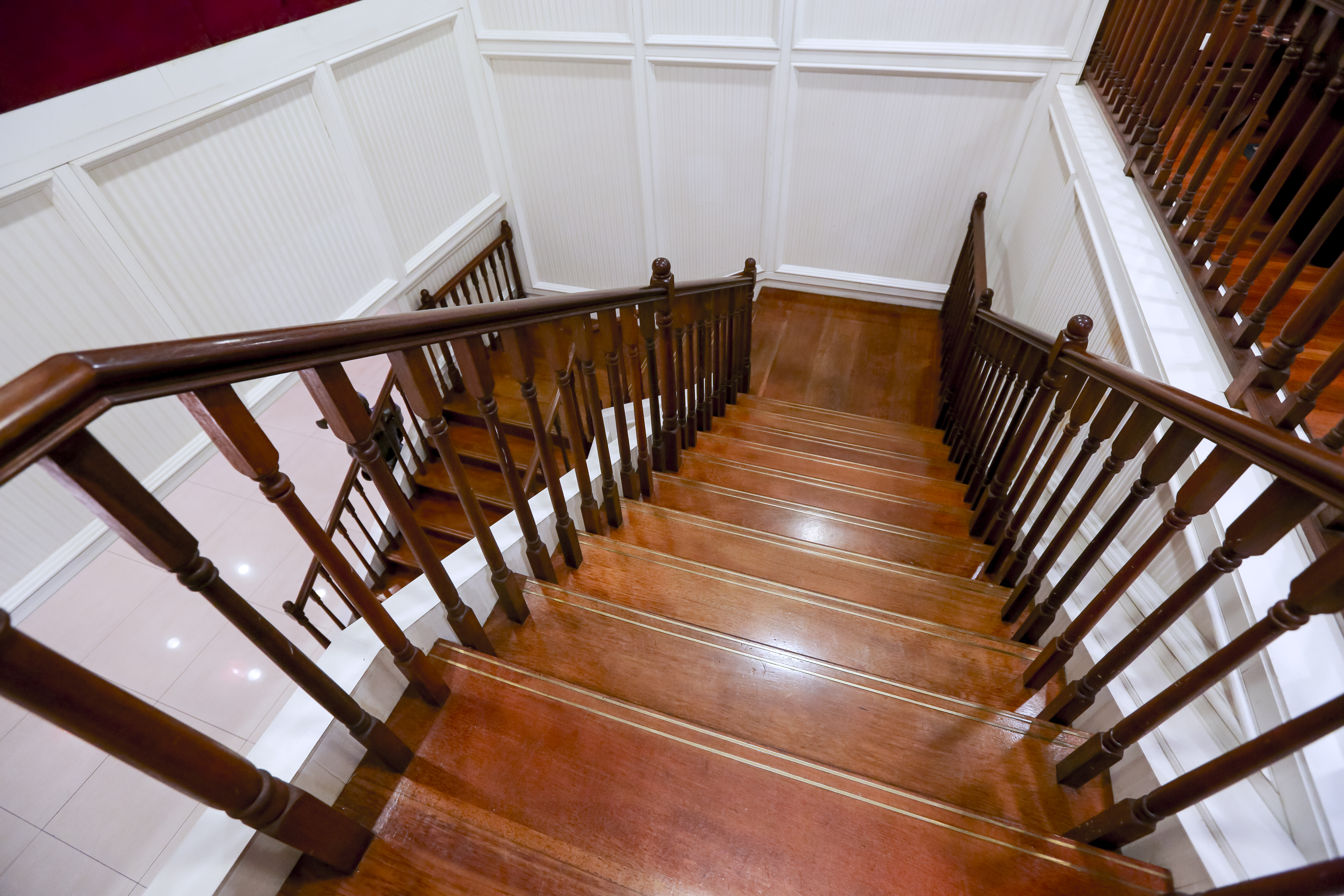 beautiful wood stair risers