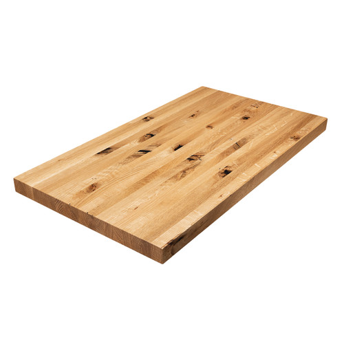 Live Sawn White Oak Edge Grain Butcher Block Countertop - Hardwood