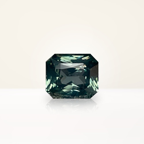 2.15 ct Radiant Teal Sapphire - Nolan and Vada