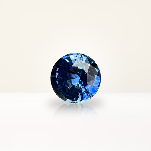 1.69 ct Round Blue Sapphire - Nolan and Vada