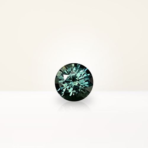 0.90 ct Round Australian Parti Teal Sapphire - Nolan and Vada