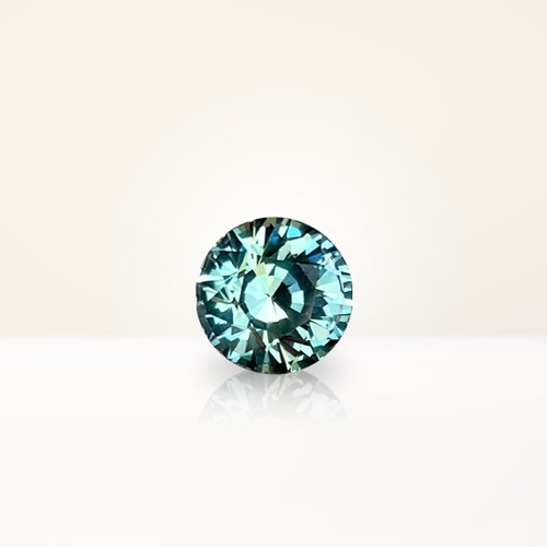 1.28 ct Round Teal Sapphire - Nolan and Vada