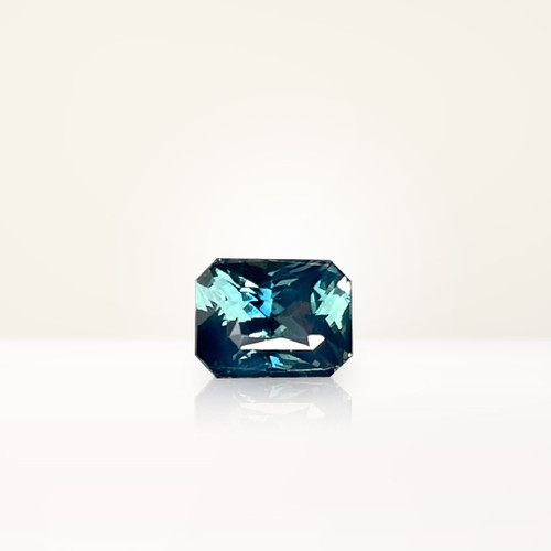 1.07 ct Radiant Teal Sapphire - Nolan and Vada