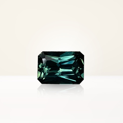 1.80 ct Radiant Australian Parti Teal Sapphire - Nolan and Vada