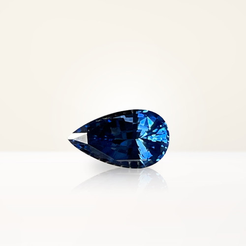 1.27 ct Pear Blue Sapphire - Nolan and Vada