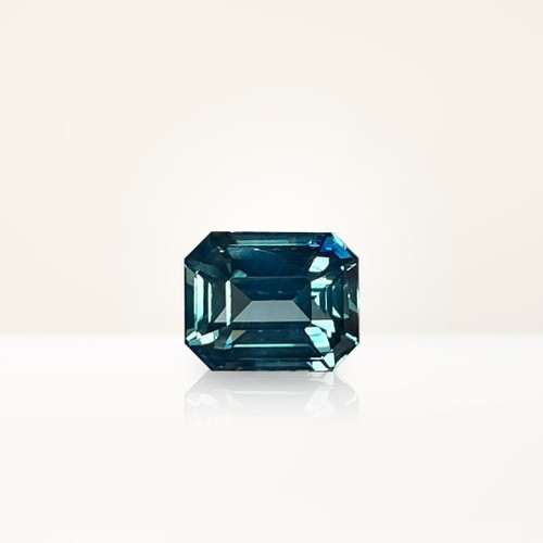 1.5 ct Emerald Cut Teal Sapphire - Nolan and Vada