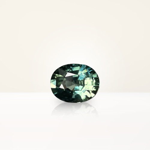 1.1 ct Oval Australian Parti Teal Sapphire - Nolan and Vada