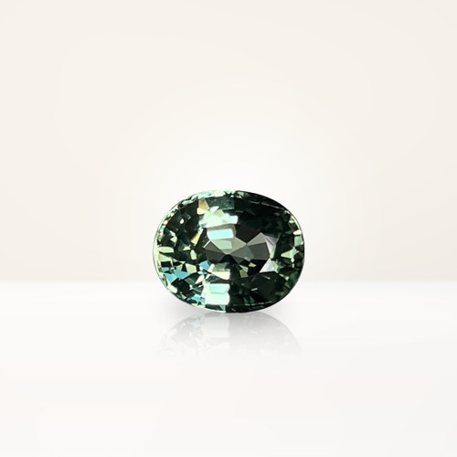 1.46 ct Oval Australian Parti Teal Sapphire - Nolan and Vada