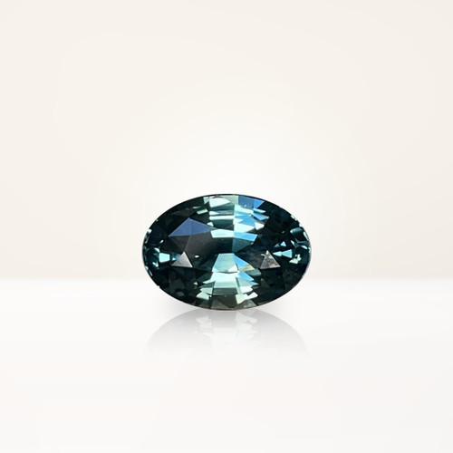 1.65 ct Oval Teal Sapphire - Nolan and Vada