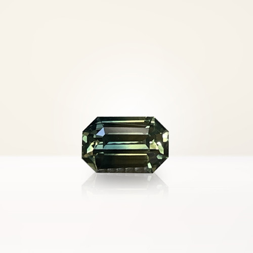 1.18 ct Emerald Cut Australian Parti Teal Sapphire - Nolan and Vada