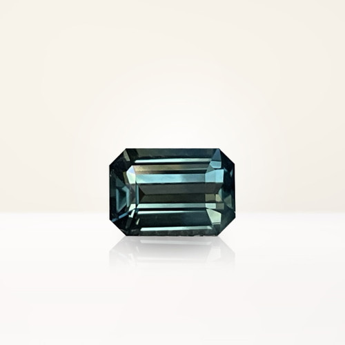 1.52 ct Emerald Cut Australian Parti Teal Sapphire - Nolan and Vada
