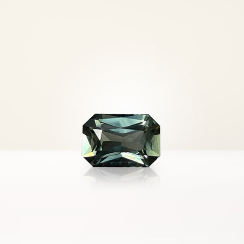 0.87 ct Radiant Australian Parti Teal Sapphire - Nolan and Vada