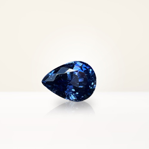 1.38 ct Pear Blue Sapphire - Nolan and Vada
