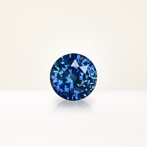 1.42 ct Round Blue Sapphire - Nolan and Vada