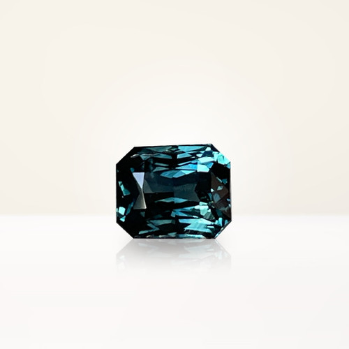 1.52 ct Radiant Teal Sapphire - Nolan and Vada