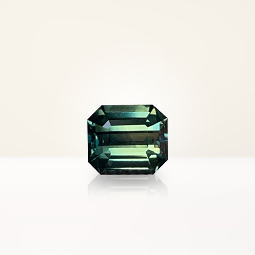 1.51 ct Emerald Cut Australian Parti Teal Sapphire - Nolan and Vada