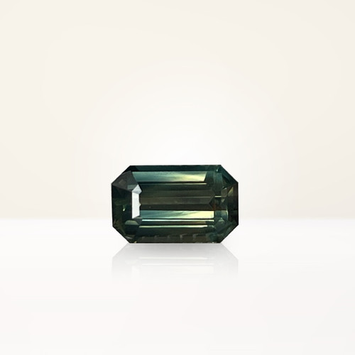 1.23 ct Emerald Cut Australian Parti Teal Sapphire - Nolan and Vada 1.23 ct Emerald Cut Australian Parti Teal Sapphire - Nolan and Vada