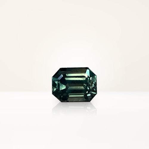 1.11 ct Emerald Cut Australian Parti Teal Sapphire - Nolan and Vada