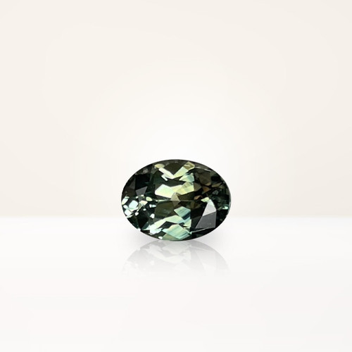 0.89 ct Oval Australian Parti Green Sapphire - Nolan and Vada