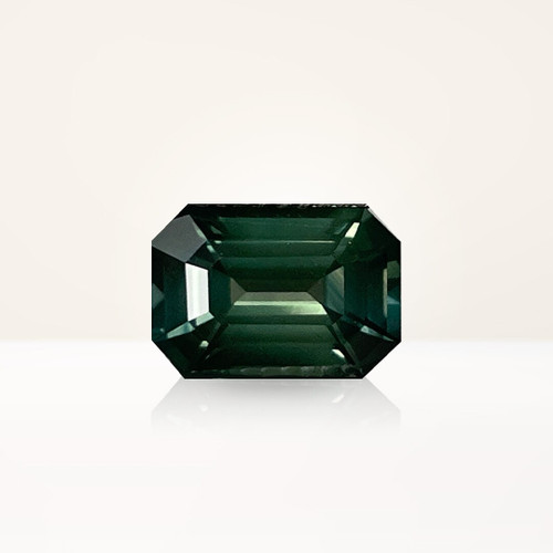 2.65 ct Emerald Cut Green Sapphire - Nolan and Vada