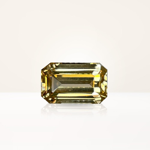 2.41 ct Emerald Cut Yellow Sapphire - Nolan and Vada