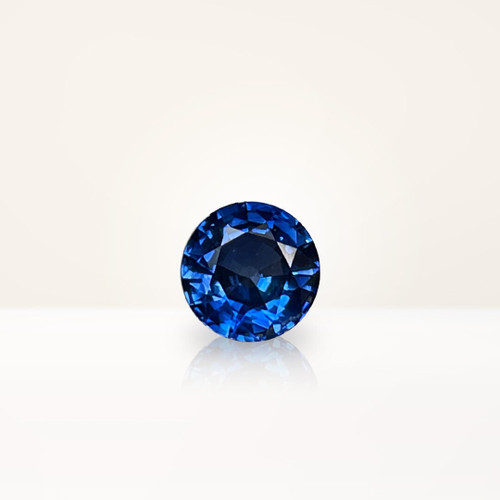 0.94 ct Round Blue Sapphire - Nolan and Vada