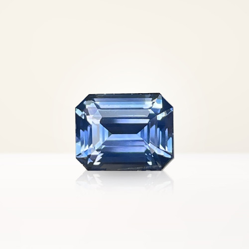 2.44 ct Emerald Cut Blue Sapphire - Nolan and Vada