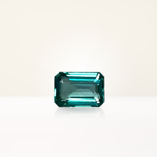 0.96 ct Emerald Cut Green Emerald - Nolan and Vada