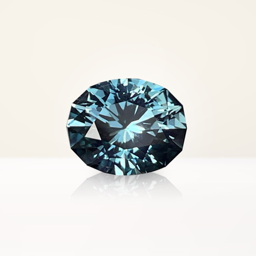 4.00 ct Oval Teal Lab Sapphire - Nolan and Vada