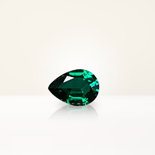0.60 ct Pear Green Lab Emerald - Nolan and Vada