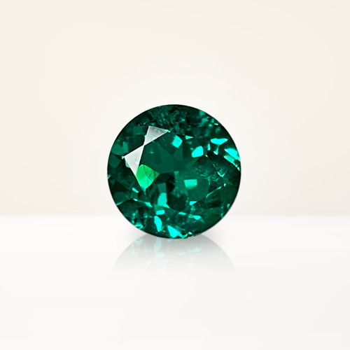 1.91 ct Round Green Lab Emerald - Nolan and Vada