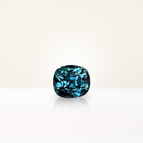 1.00 ct Cushion Montana Teal Sapphire - Nolan and Vada