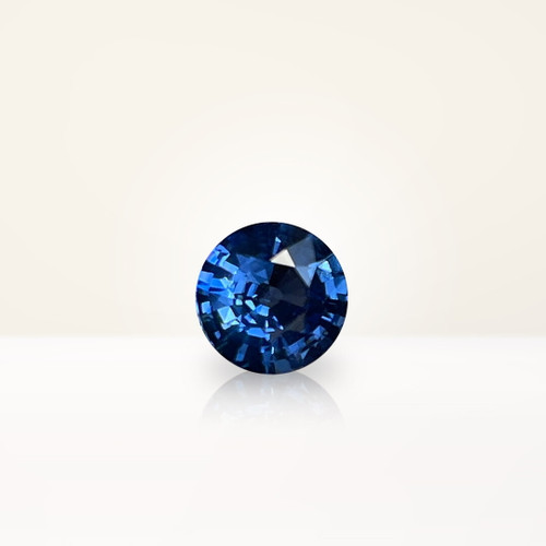0.88 ct Round Blue Sapphire - Nolan and Vada