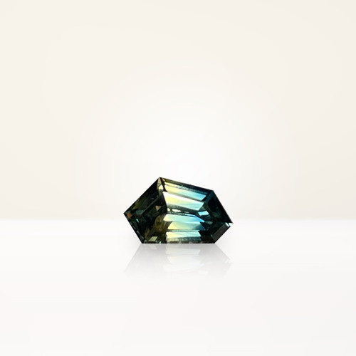 0.84 ct Freeform Australian Parti Teal Sapphire - Nolan and Vada