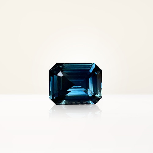 1.53 ct Emerald Cut Teal Sapphire - Nolan and Vada