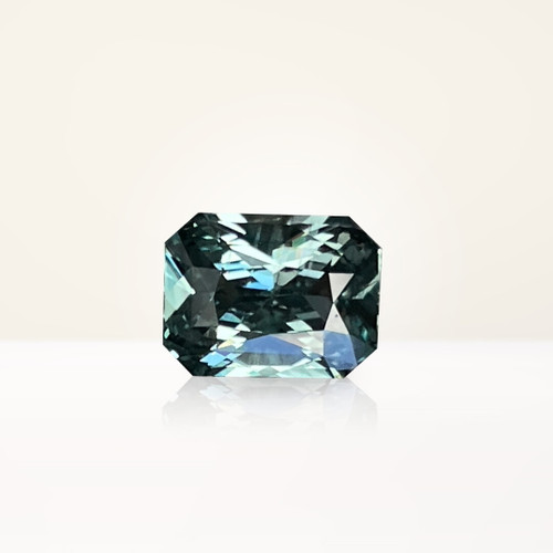 2.01 ct Radiant Teal Sapphire - Nolan and Vada