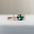 Flora - 1.02 Cts Round Teal Sapphire Engagement Ring - Nolan and Vada