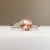 Sylvia - 1.41 Cts Round Peach Sapphire Engagement Ring - Nolan and Vada