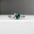 Sarah - 1.14 Cushion Australian Parti Teal Sapphire Engagement Ring - [S812-SARAH-NVST1922]