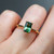 Celine - 0.9 Radiant Australian Parti Teal Sapphire Engagement Ring - [S826-CELINE-NVST1934]