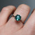 Celine - 1.24 Round Teal Sapphire Engagement Ring - [S826-CELINE-NVST2004]