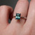 Celine - 1.16 Radiant Teal Sapphire Engagement Ring - [S826-CELINE-NVST1731]