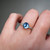 S817-CLARA-WG-NVST1544 - Ring on Hand