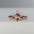 Iris - 1.14 Pear Peach Sapphire Engagement Ring - [S818-IRIS-NVST2055]