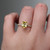 S804-VICTORIA-YG-NVST2128 - Ring on Hand