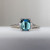 Trinity - 1.54 Cts Octagonal Teal Sapphire Engagement Ring - Nolan and Vada