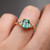 Trinity - 0.98 Emerald Cut Emerald Engagement Ring - [S814-TRINITYR-NVSTE2148]
