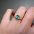 S817-CLARA-YG-NVSTE2151 - Ring on Hand
