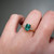 S817-CLARA-YG-NVSTE2155 - Ring on Hand